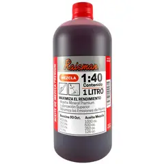 RAISMAN - ACEITE RAISMAN® PARA MEZCLA 1:40 DE MOTOSIERRAS ORILLADORAS DESBROZADORAS 1 LITRO