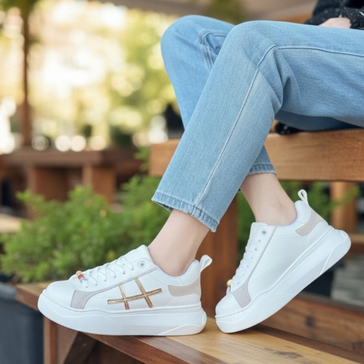 SNOOPY - Zapatillas Casuales  Blancas  Mujer M468