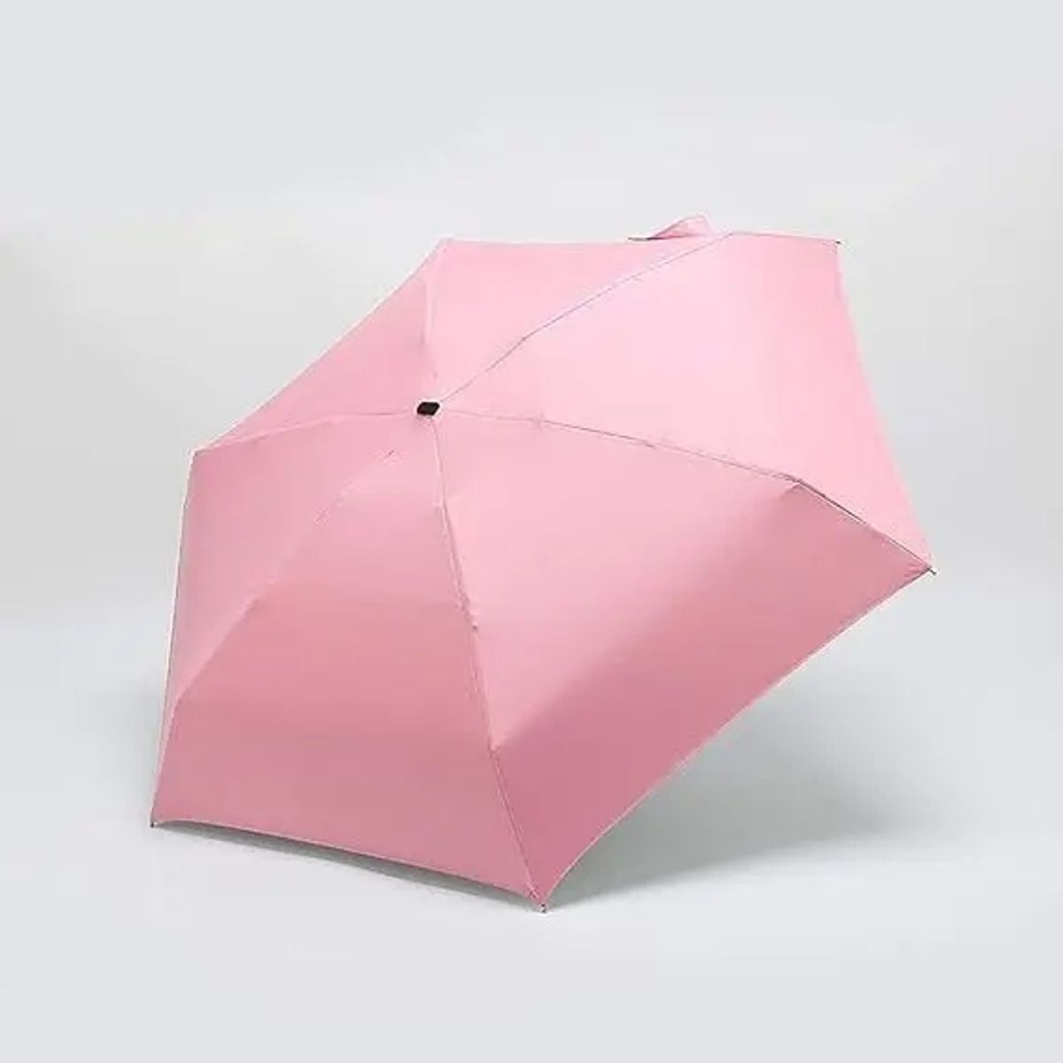 GENERICO - Sombrilla Mano Plegable Mujer Hombre 8 Varillas Bolso Mochila Viaje Color Rosa