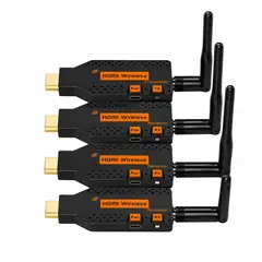 ASIAQUALITY - Transmisor Hdmi Inalámbrico 100 M 1 Transmisor 3 Receptores