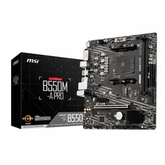 MSI - Placa Madre B550M-A PRO, Micro ATX, AM4, DDR4