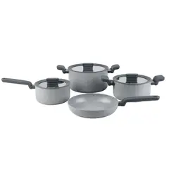 SIMPLIT - Batería de Cocina Antiadherente Pompei Granito 7 pcs
