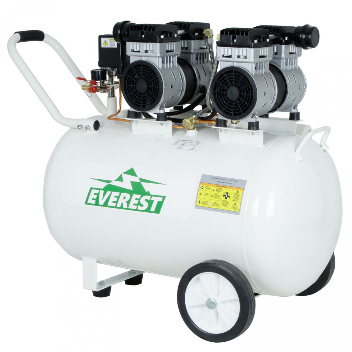 EVEREST - COMPRESOR SIN ACEITE 3 HP 100 L  SILENCIOSO EVEREST
