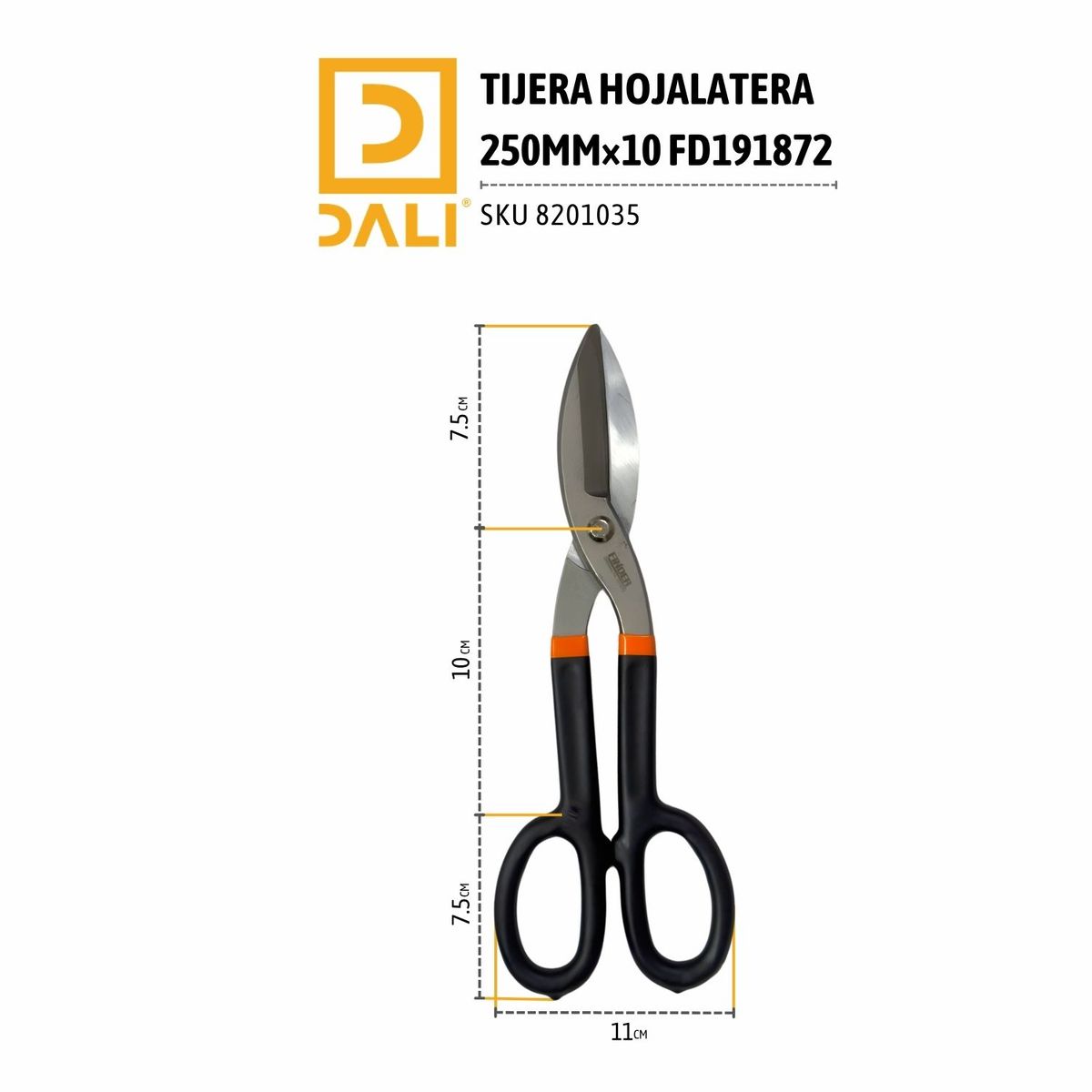 FINDER - Tijera Hojalatera 10 Pulgadas 250mm Finder Industrial