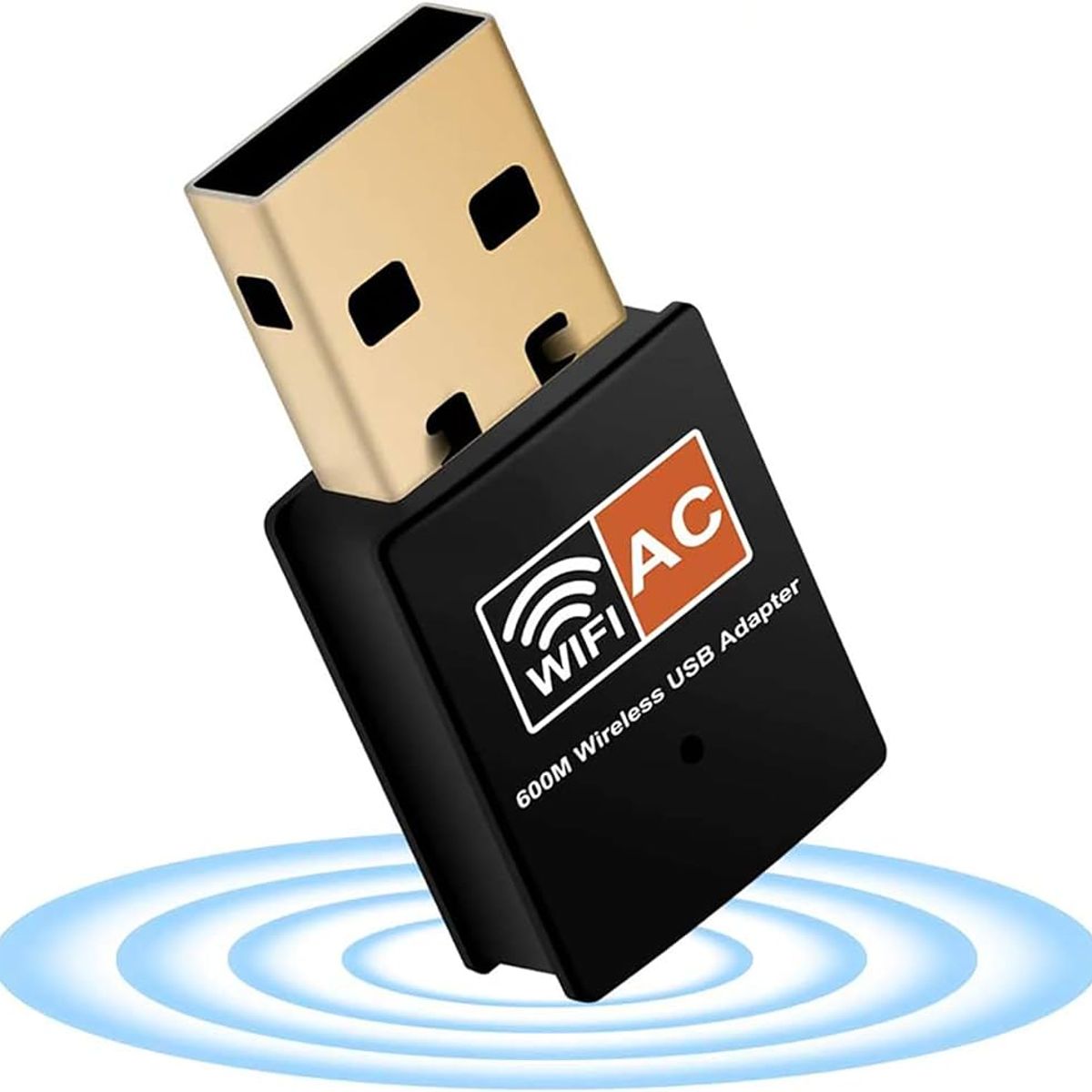 GENERICO - Adaptador Wifi AC Dual Band USB 600Mbps 802.11ac