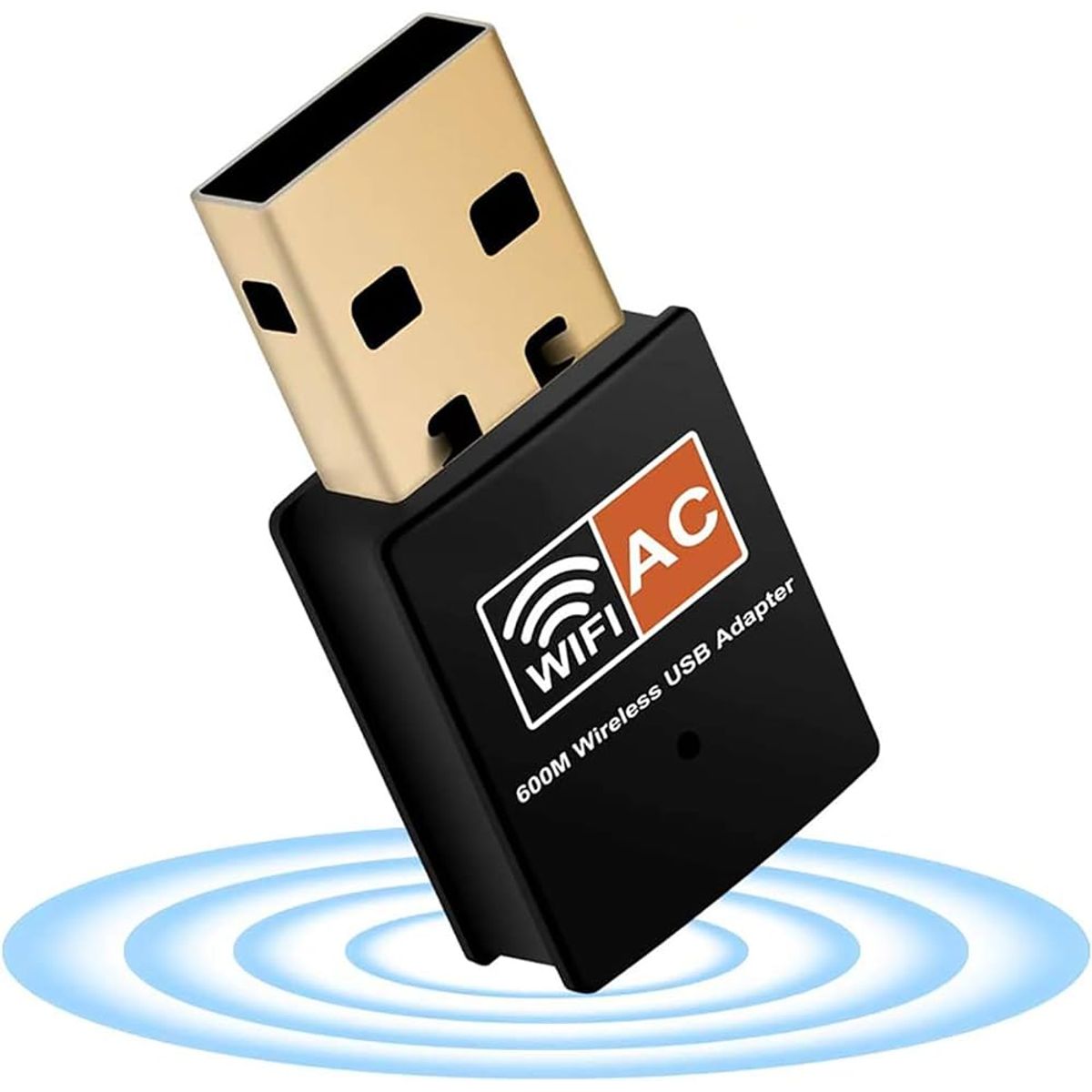 GENERICO - Adaptador Wifi AC Dual Band USB 600Mbps 802.11ac
