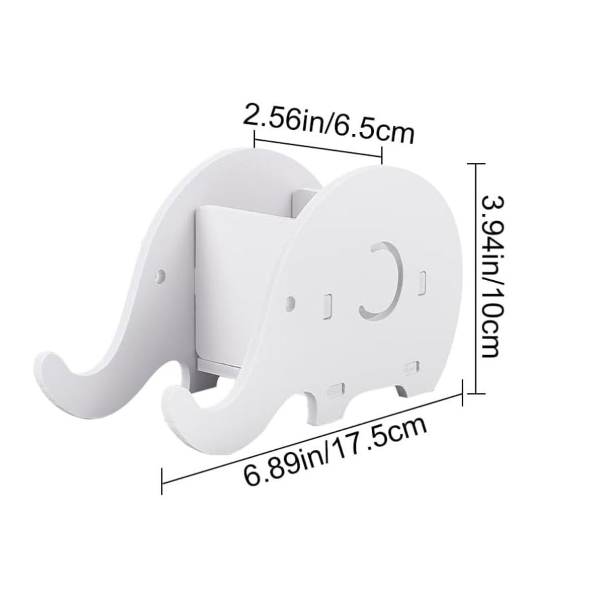 GENERICO - Porta Celular Y Lapicero Elefante Blanco