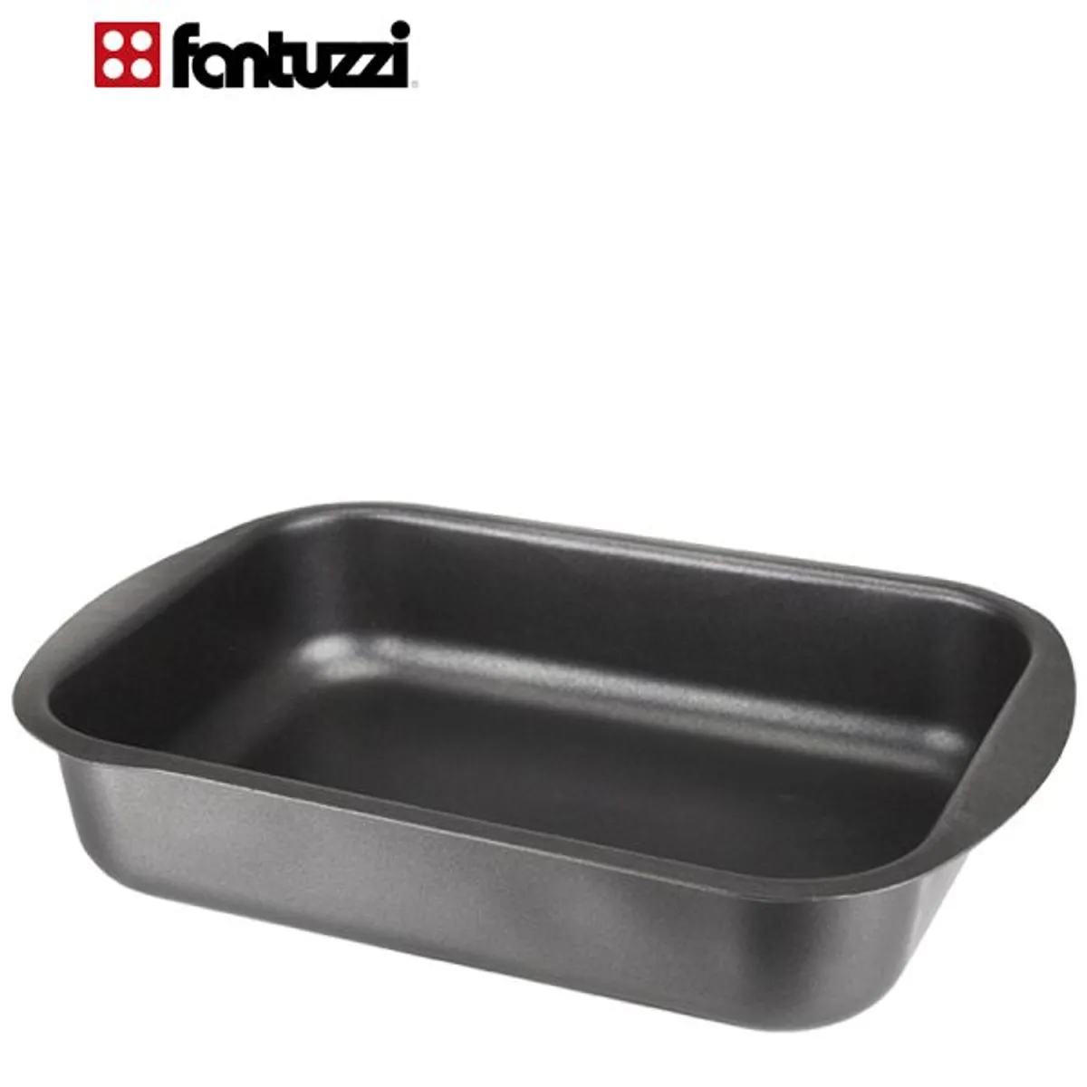 FANTUZZI - Bandeja para horno de aluminio antiadherente doble capa 25x18 cm FANTUZZI