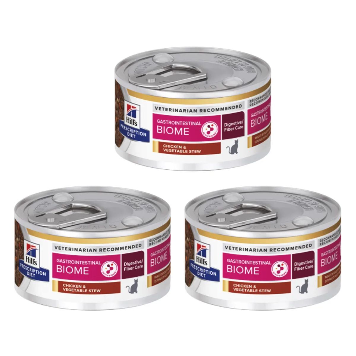 HILLS - 3X Alimento Hills Prescription Diet Para Gato Lata 82g CU