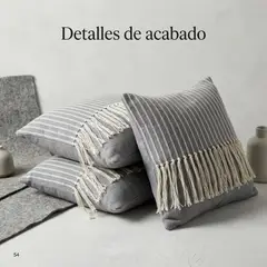 ARMONIA - Set 3 Fundas Cojín Decoración Crochet Gris 608
