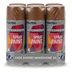 FULLTEC - Pack X6 Spray Anticorrosivo Y Antioxidante 400ml MARRON 142