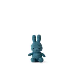 BON TON TOYS - Peluche Miffy Eco Corduroy 23 cm - Azul -