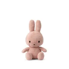 BON TON TOYS - Peluche Miffy Eco Corduroy 50 cm - Rosado -