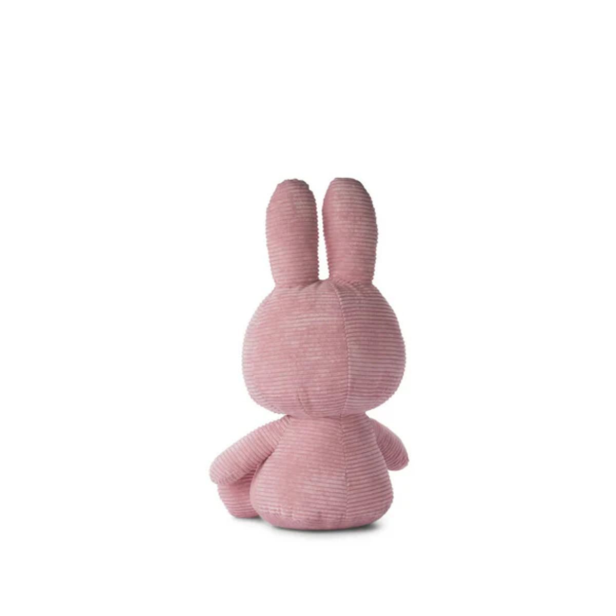 BON TON TOYS - Peluche Miffy Eco Corduroy 50 cm - Rosado - Bon Ton Toys