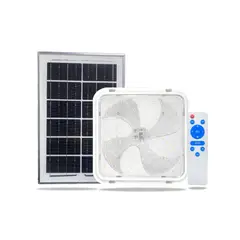 GENERICO - Foco Solar LED 300W Exterior Techo IP65 Con Control Remoto y Panel Solar