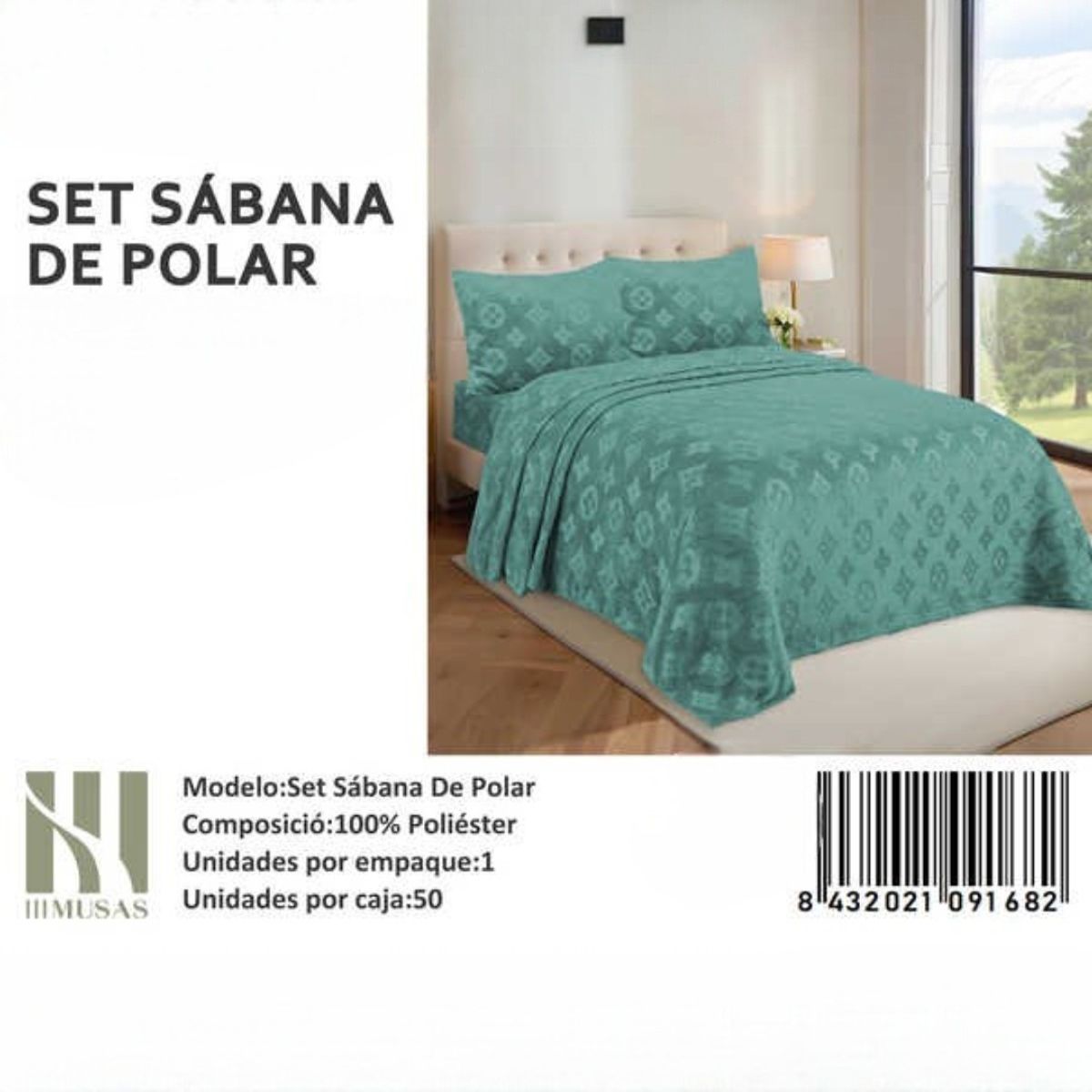 GENERICO - Set De Sabana Polar Plush 2 Plazas
