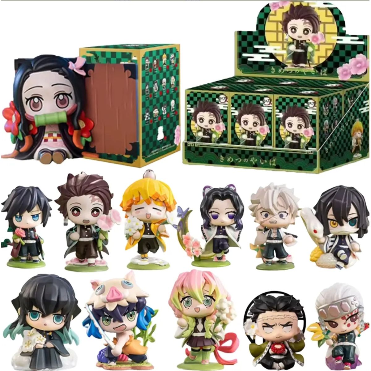 GENERICO - 1 Mini Figura Sorpresa Demon Slayer Kimetsu