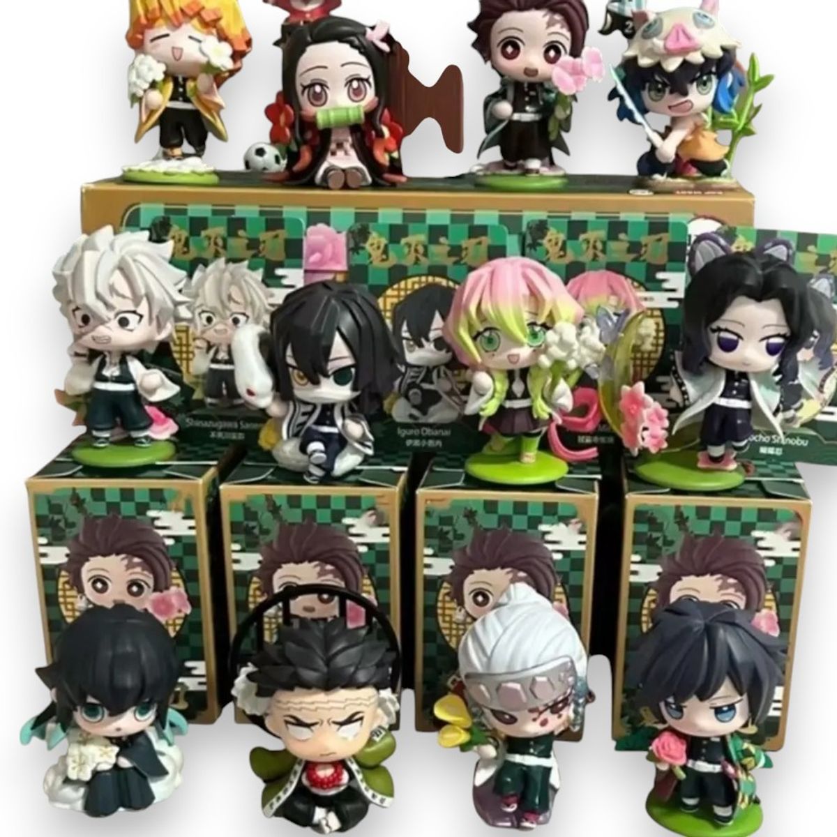 GENERICO - 1 Mini Figura Sorpresa Demon Slayer Kimetsu