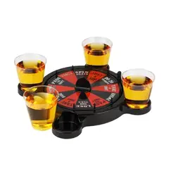 GENERICO - Juego De Mesa Para Tomar 4 Vasos Ruleta Rusa Shots