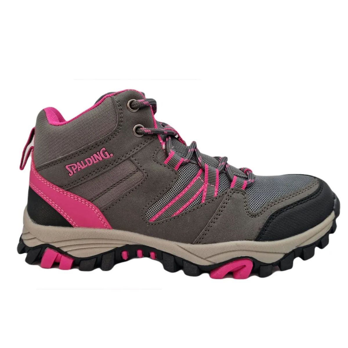SPALDING - Zapatillas Niña Outdoor Spalding ZNC1001 Gris Rosado