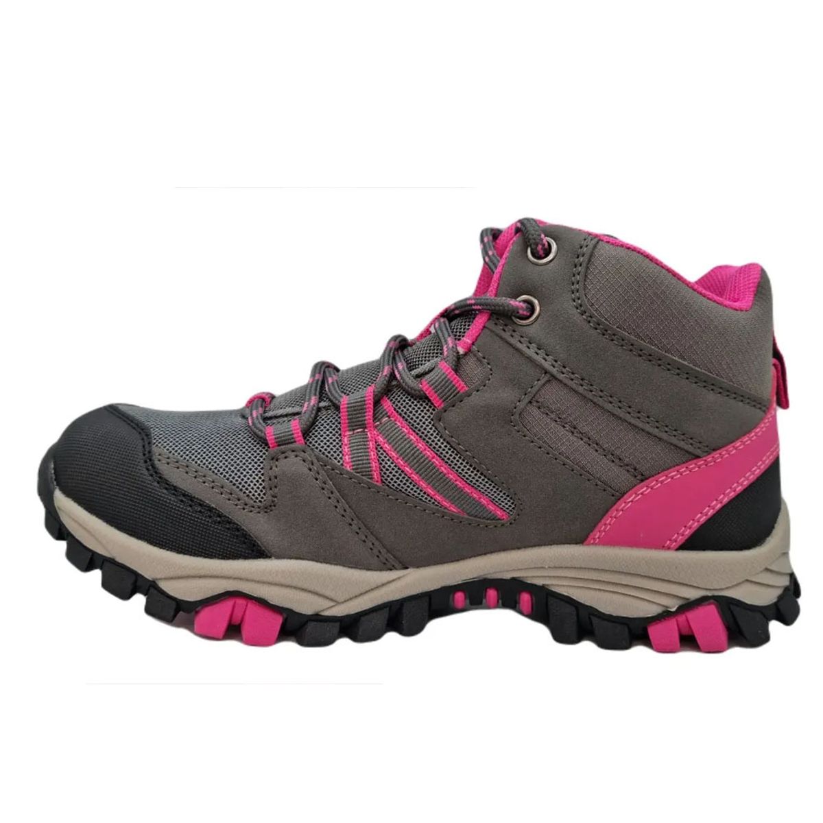 SPALDING - Zapatillas Niña Outdoor Spalding ZNC1001 Gris Rosado