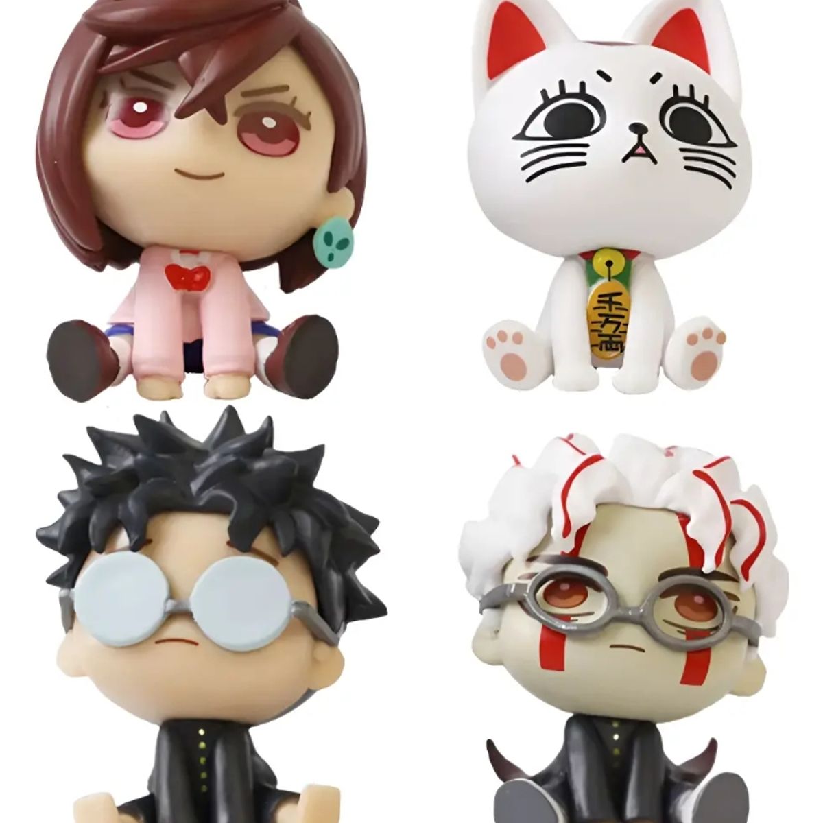GENERICO - Set 4 Figuras Dandadan Ken Momo Okarun Abuela Turbo Anime