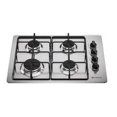 MADEMSA - Encimera a Gas 4 Platos Encendido Automático KM4GX Inox