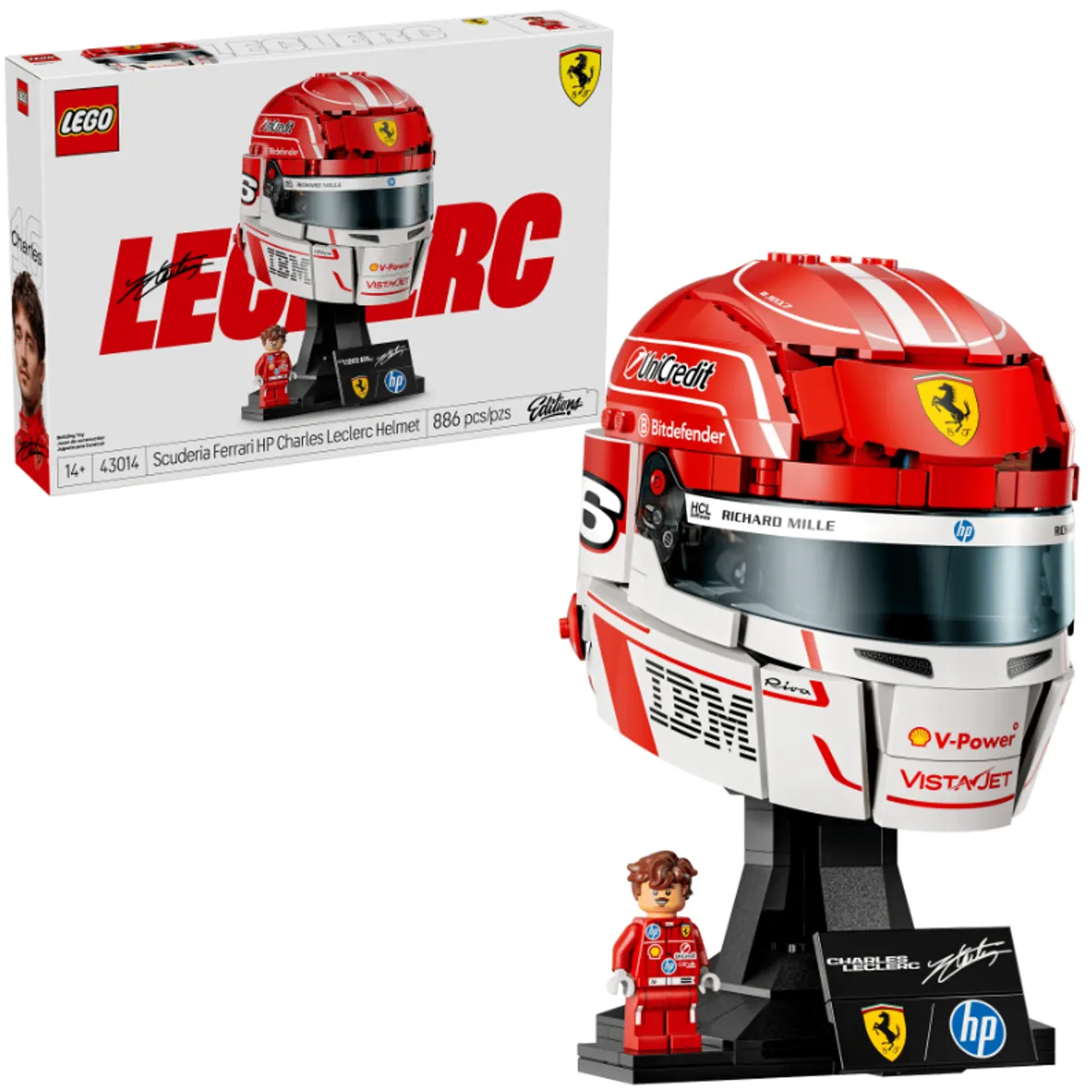 LEGO - Lego Editions - Escuderia Ferrari HP Casco de Charles Leclerc