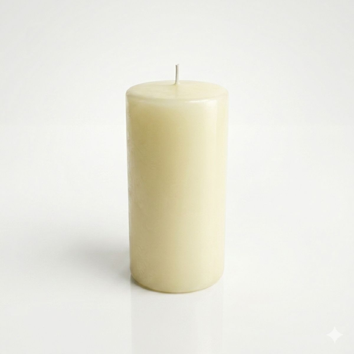 GENERICO - Pack 6 Velas Cirios Blancos 4x7,5 Cm Decoración Hogar