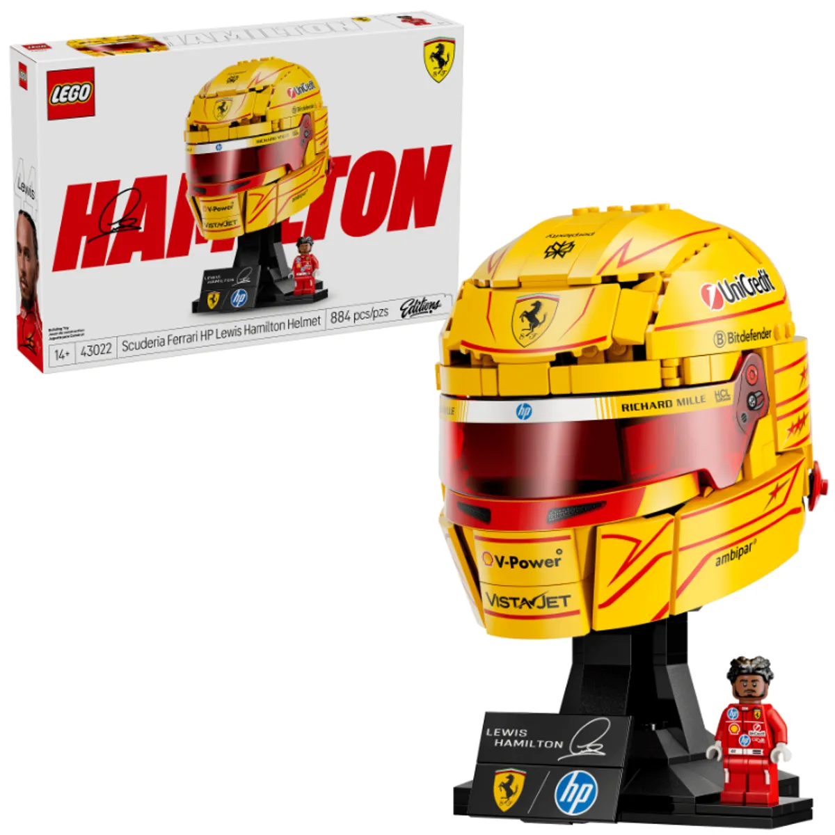 LEGO - Lego Editions - Escuderia Ferrari HP Casco de Lewis Hamilton