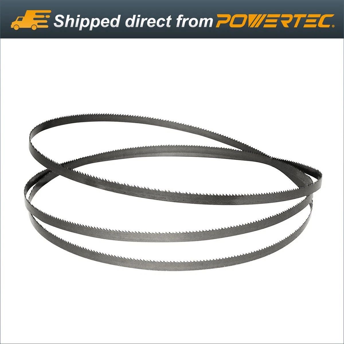 GENERICO - 2 Hojas de Sierra de Cinta POWERTEC 70-1/2" x 1/4" x 14 TPI – Acero de Alto Carbono