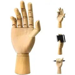 GENERICO - Maniquí Mano De Madera Articulada Dibujo, Stop