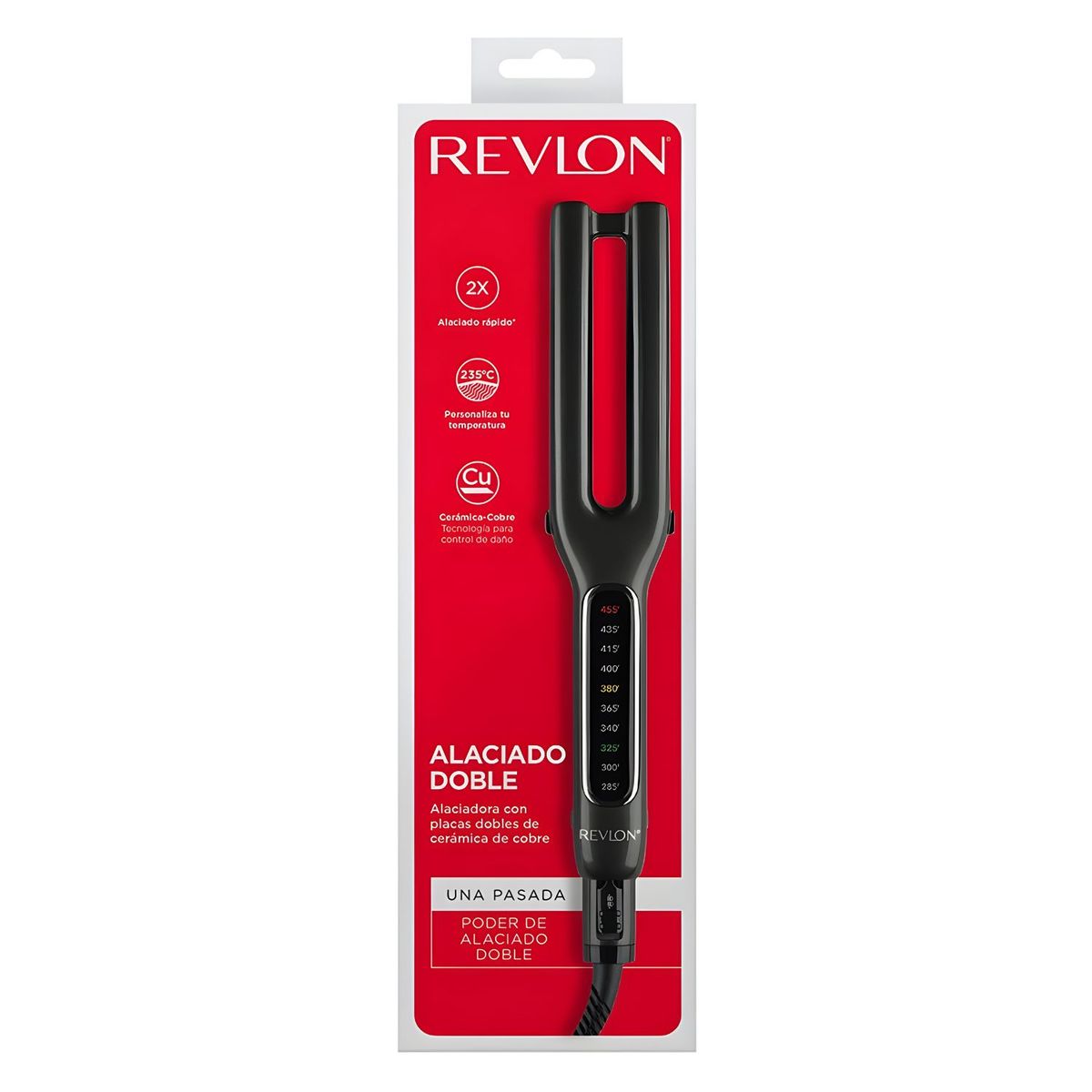 REVLON - Alisador Doble Placa Revlon Cobre 235Grados Profesional - PS