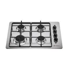MADEMSA - Encimera a Gas 4 Platos Encendido Automático KM4NX Inox