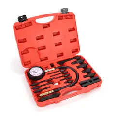 GENERICO - Compresímetro Motor Diésel manometro 1000psi 15 Adaptadores