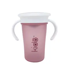 KIDO - VASO 360 ANTIDERRAME CON ASAS ROSA TODDLER 280 ML