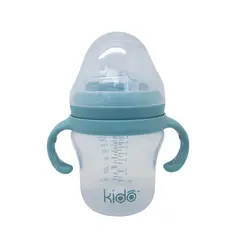 KIDO - VASO ENTRENAMIENTO ANTIDERRAME CON ASAS AZUL TODDLER 250 ML