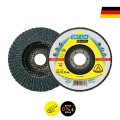 KLINGSPOR - Disco Flap SMT624 Convexo 4½ Grano 40 Pack 10 UN -