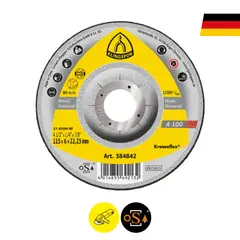 KLINGSPOR - Disco Desbaste A100 4½ x 6 x 22,23 Pack 10 UN -