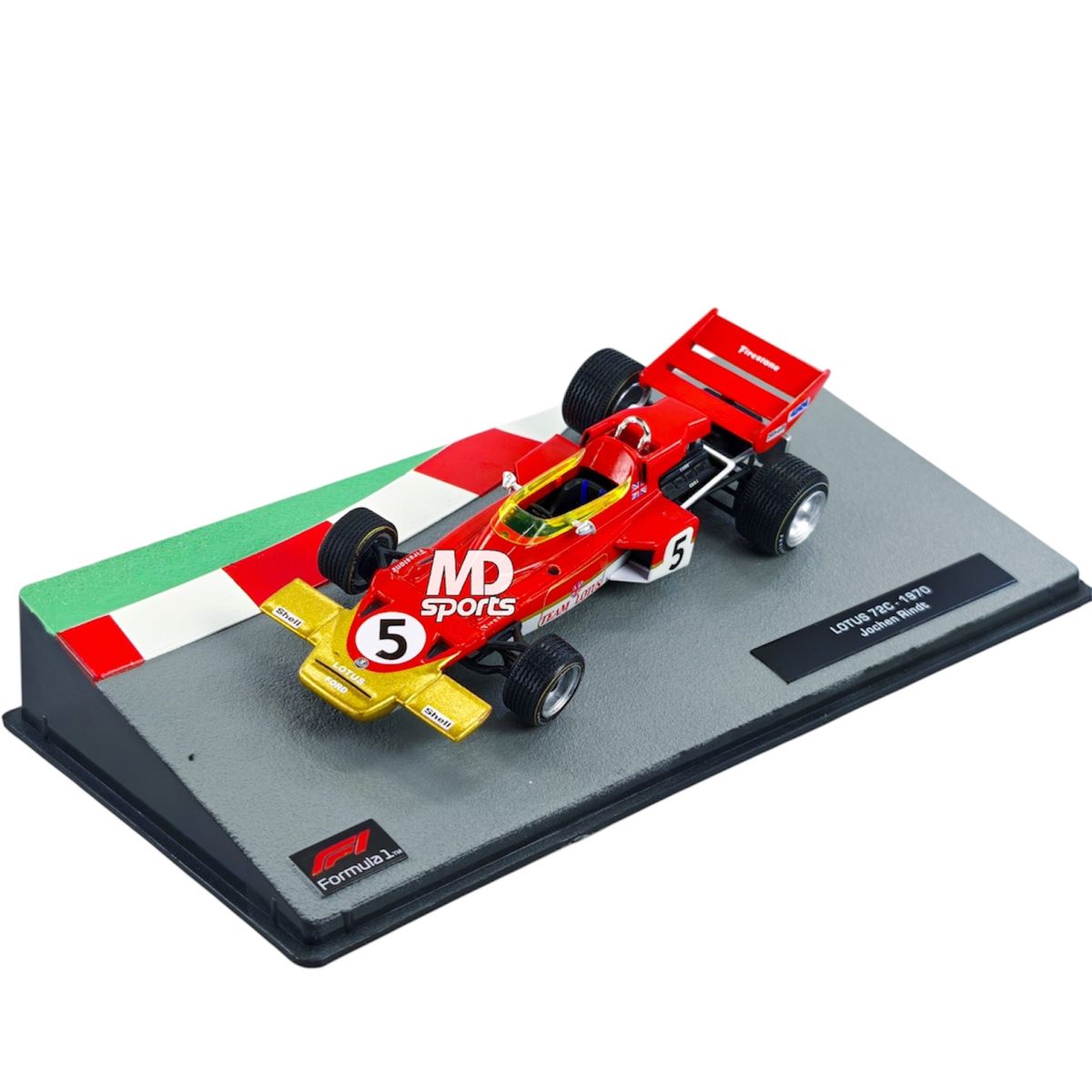 FORMULA 1 - Auto F1 Lotus 72C 1970 #5 Jochen Rindt Caja Acrilica Altaya 1:43
