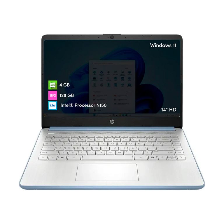 Notebook Intel N150 4GB 128GB UFS 14 HD W11 Sky Blue