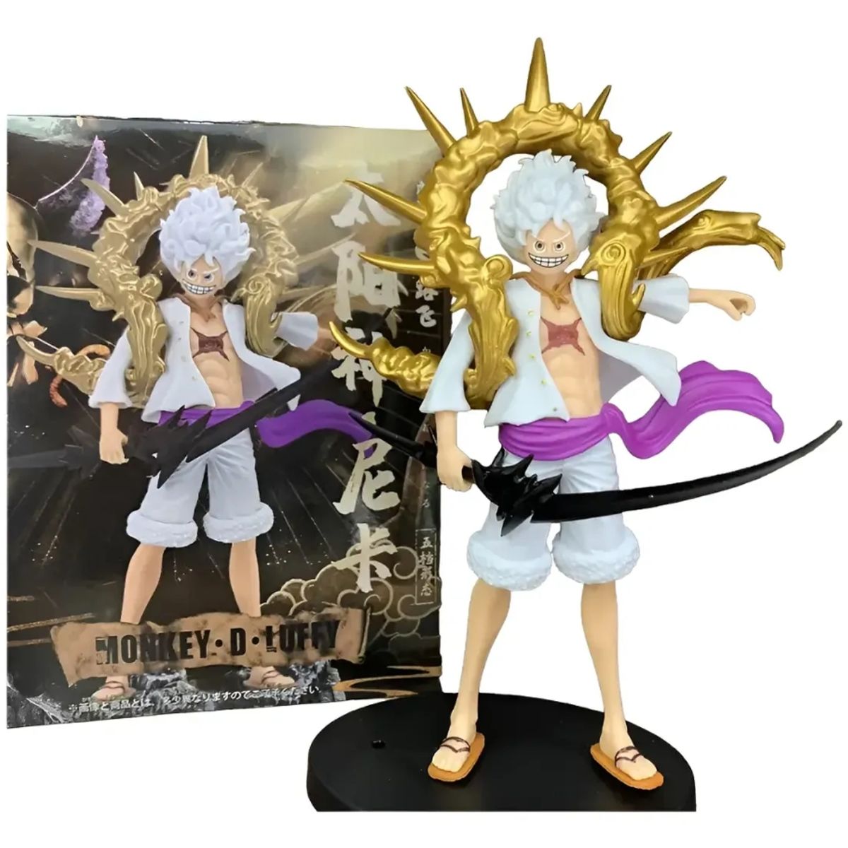 GENERICO - Figura De Monkey D. Luffy - One Piece Gear 5 - Dios Del Sol