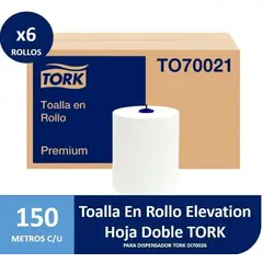 TORK - TOALLA PREMIUM D/H 150 MTS 6 ROLLOS