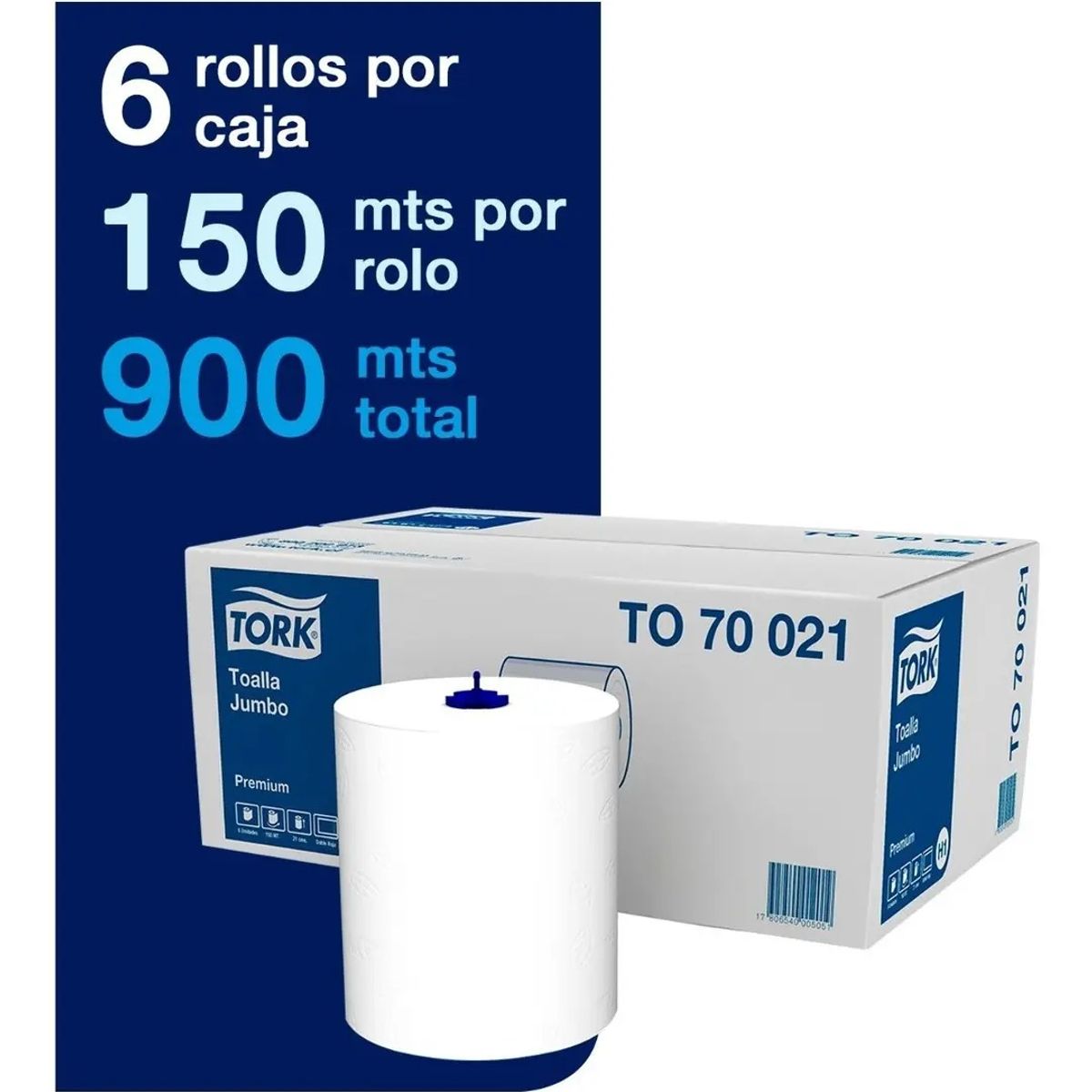 TORK - TOALLA PREMIUM TORK D/H 150 MTS 6 ROLLOS