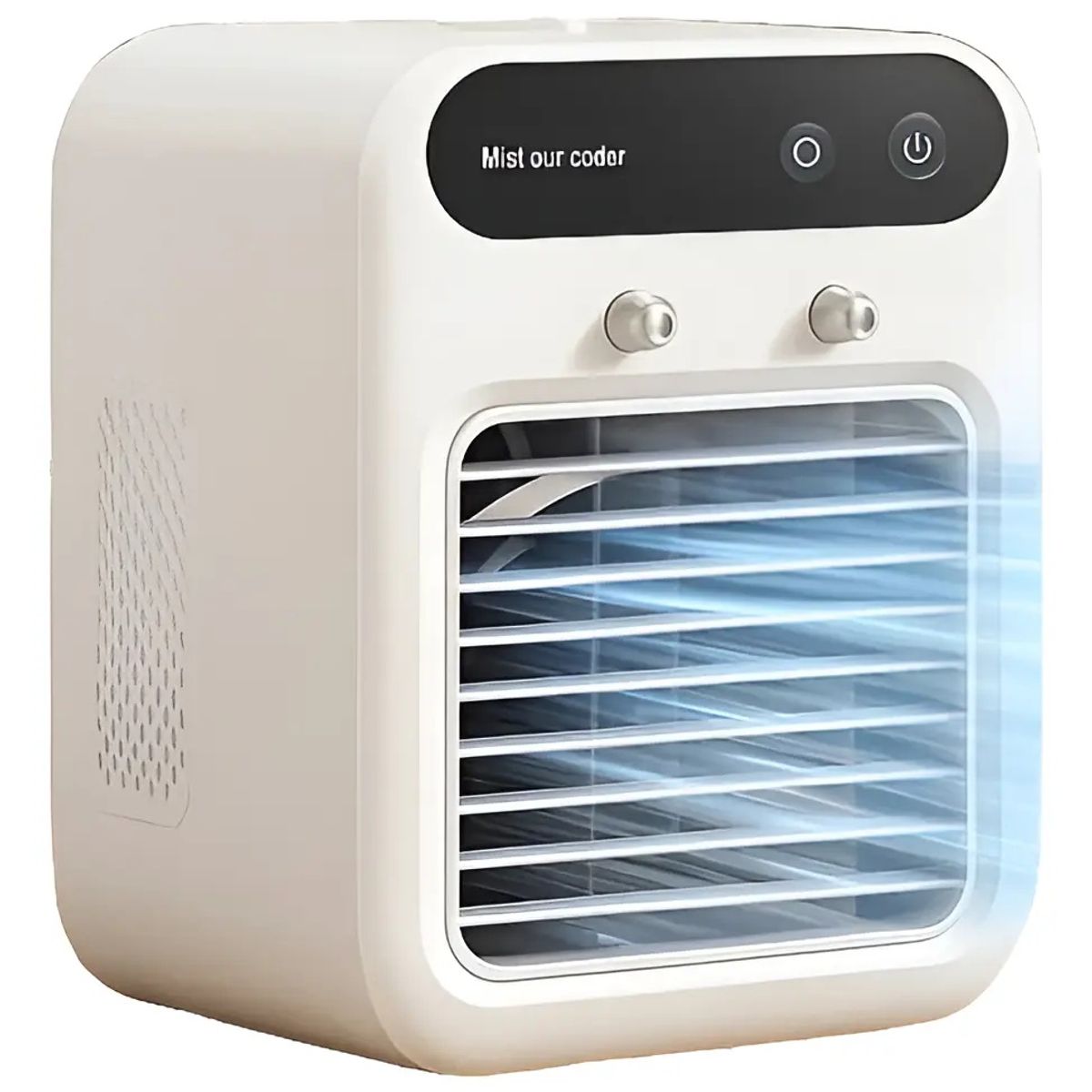 GENERICO - MINI ENFRIADOR DE AIRE PORTÁTIL USB CON HUMIFICADOR Y LUZ LED