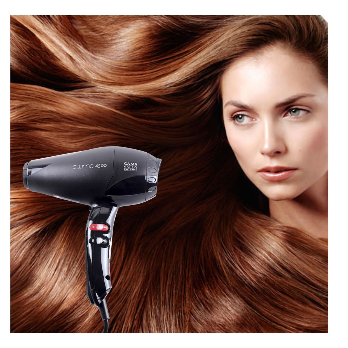 GAMA - Secador Gama Salon Exclusive Pluma 4500 Oxy Active Negro