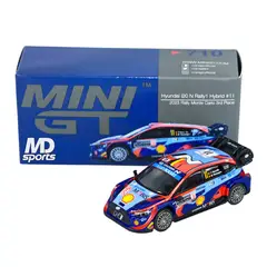 SPARK - Auto Rally Hyundai i20 Hybrid WRC Monte Carlo 2023 #11 Thierry Neuville Caja Normal MiniGT 1:64