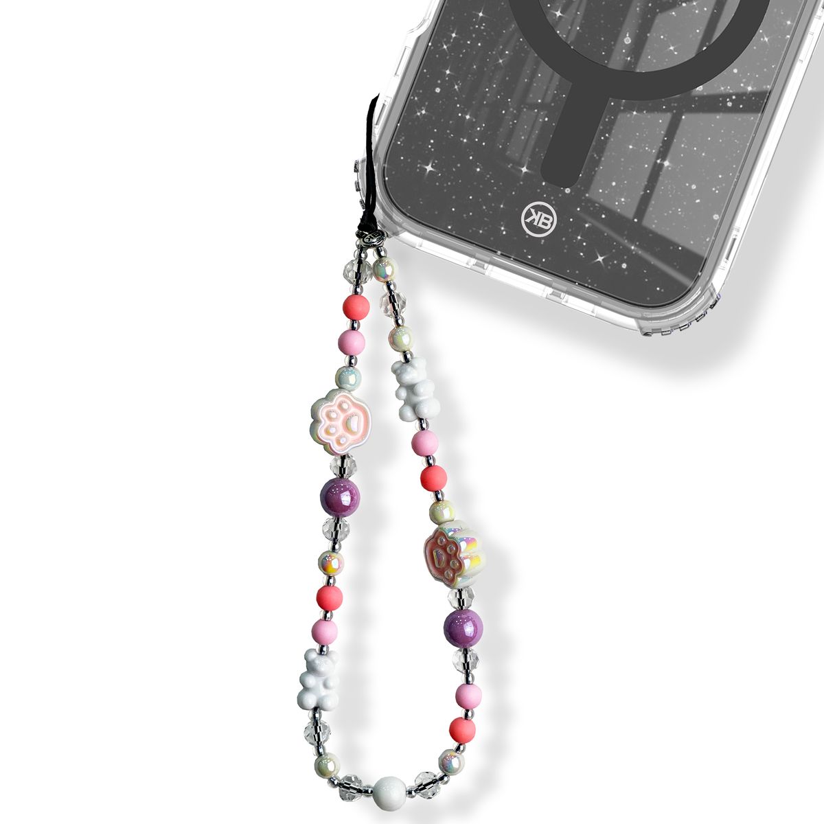 KBOD - Colgante Strap Diseños Y Colores Kbod Para Teléfonos Celular Oso Huella