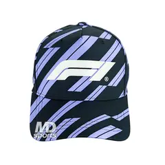 FORMULA 1 - Gorro STICHD Oficial Logotipo F1 Track Graphic 2026 Negro/Lila