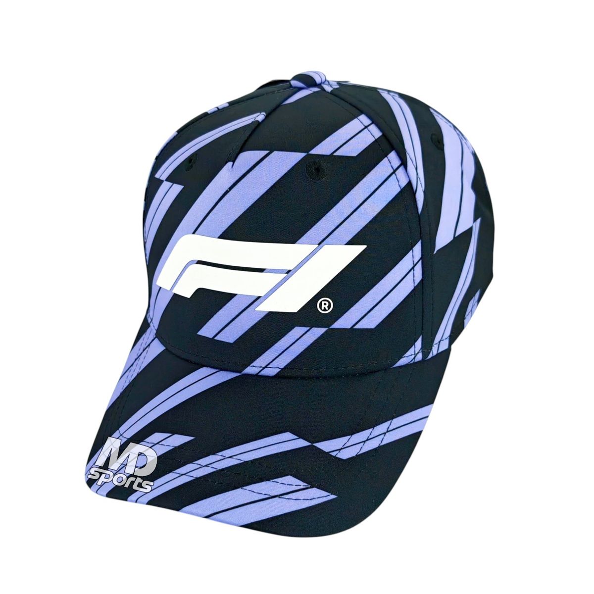 FORMULA 1 - Gorro STICHD Oficial Formula 1 Logotipo F1 Track Graphic 2026 Negro/Lila